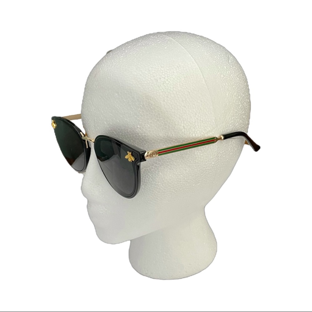Luxe Noir Queen Bee Sunglasses - Picture 6 of 6